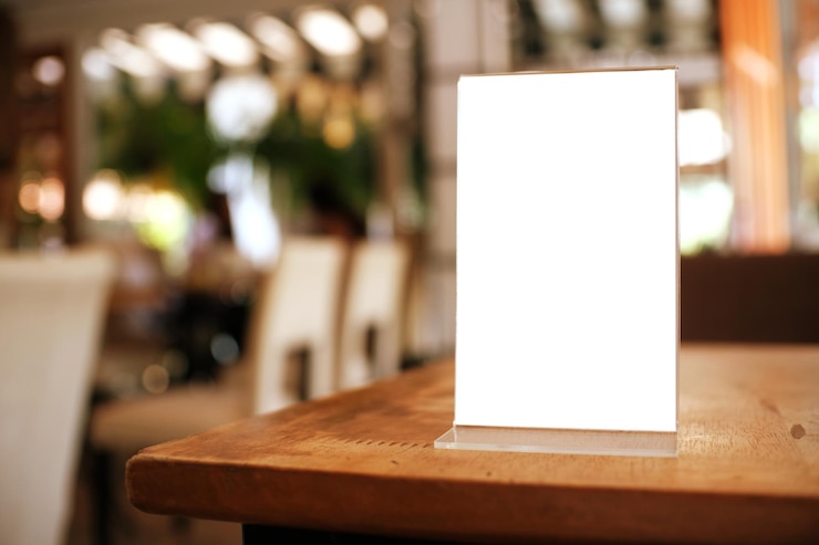 Photo vue rapprochée d'une lampe éclairée sur une table dans un restaurant