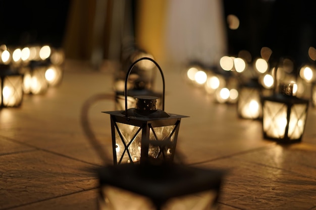Vue rapprochée des lampes