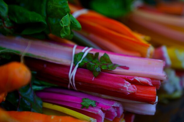 Photo vue rapprochée des légumes hachés