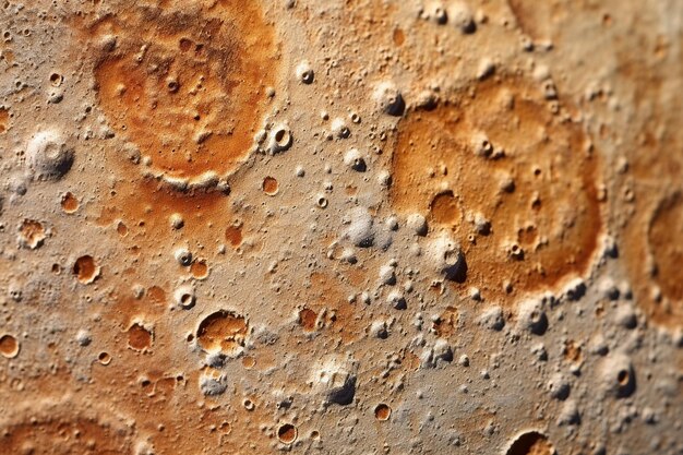 Vue rapprochée de la lune avec des cratères visibles