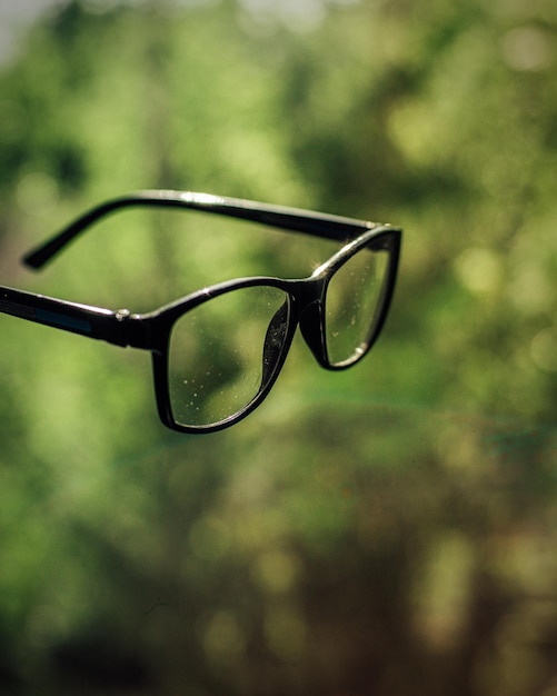 Vue rapprochée des lunettes de soleil