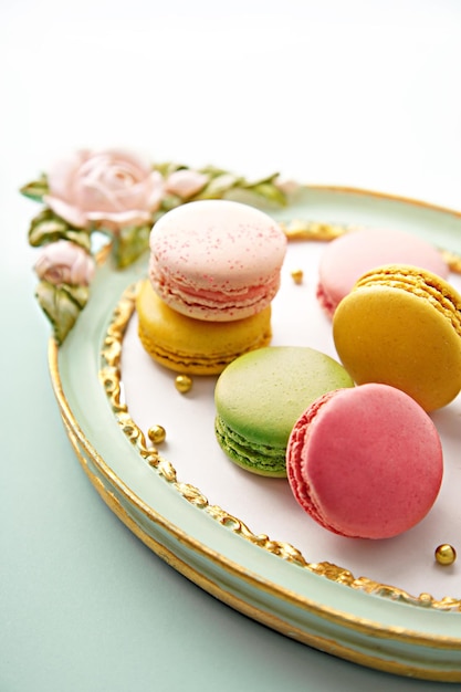 Vue rapprochée des macaroons