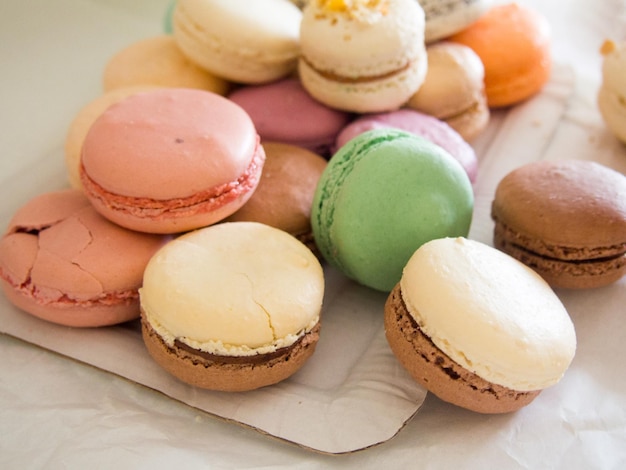 Vue rapprochée des macaroons