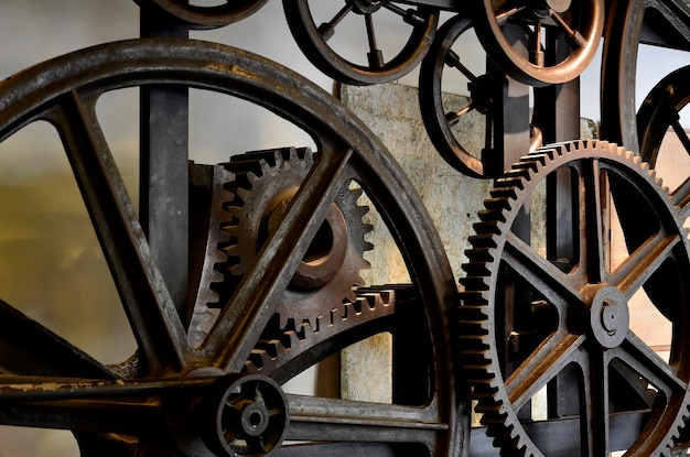 Vue rapprochée des machines