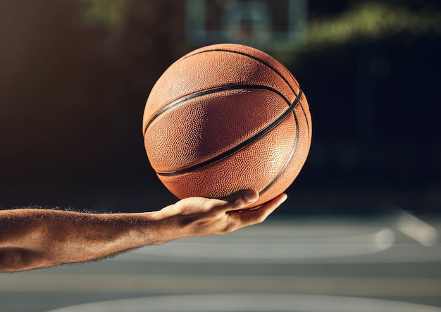 Vue rapprochée d'un match de basket