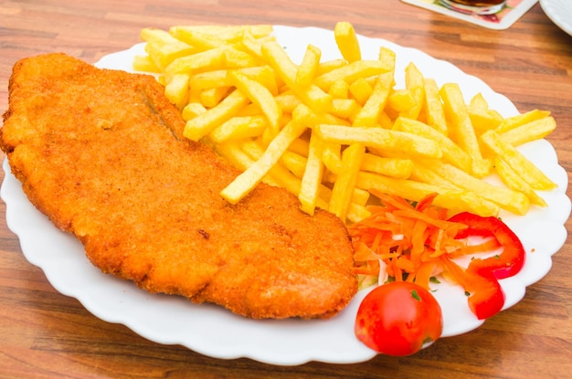 Vue rapprochée de la nourriture sur l'assiette