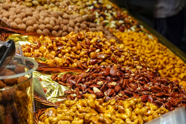 Vue rapprochée de la nourriture vendue au marché