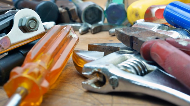 Vue rapprochée des outils de travail