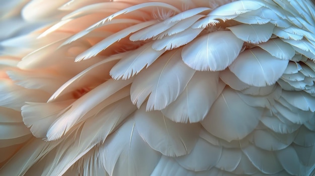 Photo vue rapprochée de la plume orange et blanche