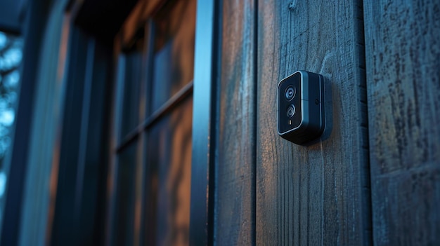 Vue rapprochée de la poignée de porte sur la porte en bois le vendredi noir