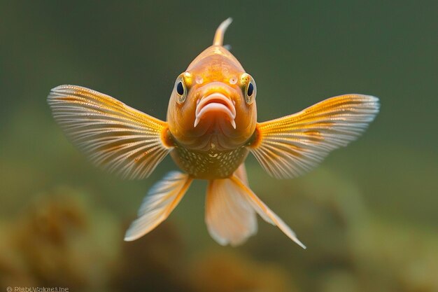 Vue rapprochée d'un poisson koi dans un étang dans un parc