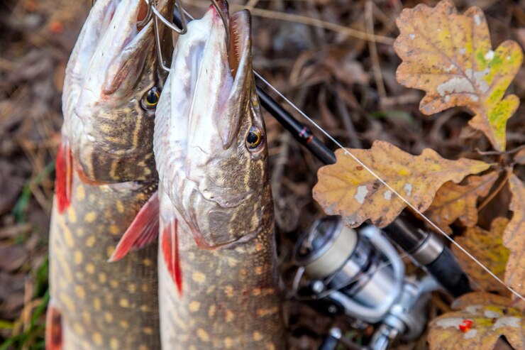 Photo vue rapprochée d'un poisson suspendu à une feuille