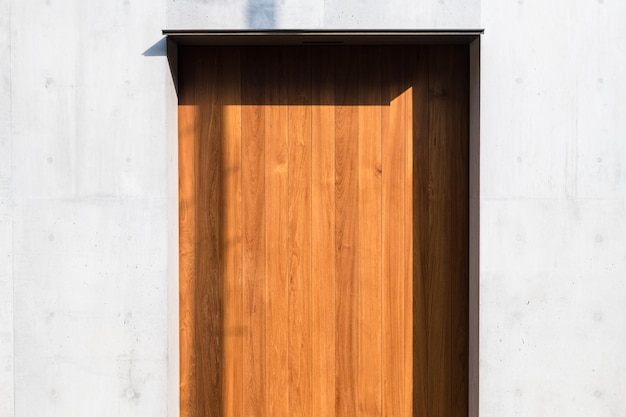 Photo vue rapprochée d'une porte en bois fermée