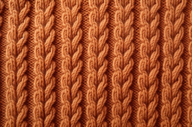 Photo vue rapprochée d'un pull chaud à motifs en laine tricotée ou en cachemire sur fond