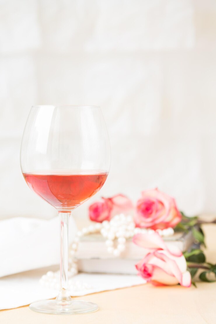 Photo vue rapprochée d'une rose rouge dans un verre sur une table