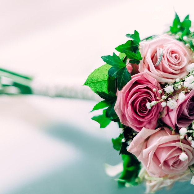 Vue rapprochée des roses