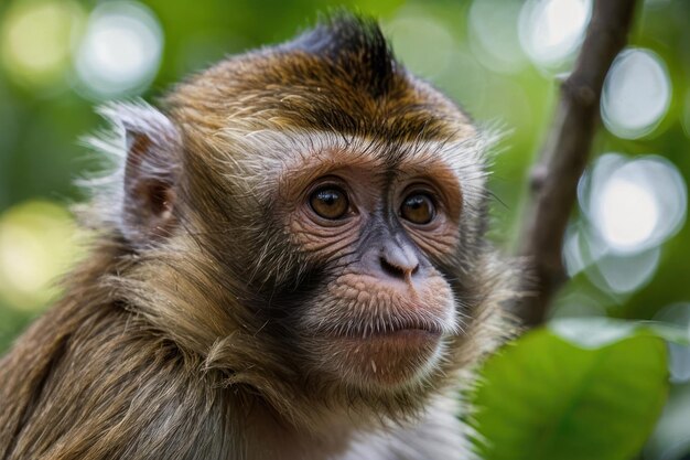 Photo vue rapprochée d'un singe dans la nature