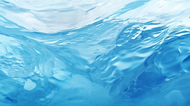 Une vue rapprochée d'une surface d'eau bleue