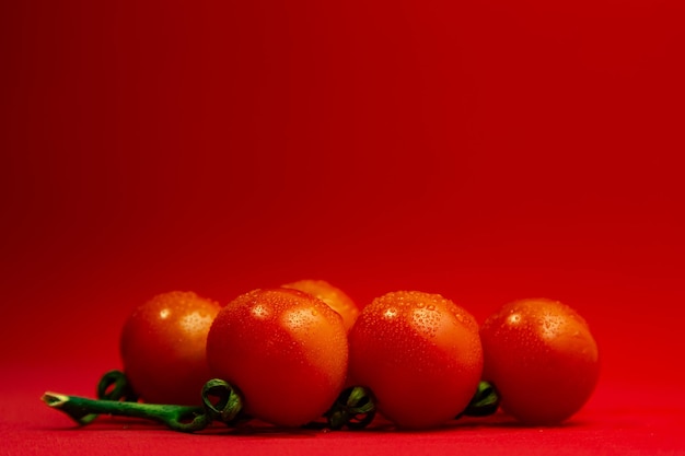 Photo vue rapprochée des tomates fraîches