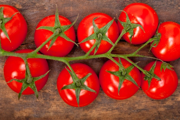 Vue rapprochée des tomates fraîches