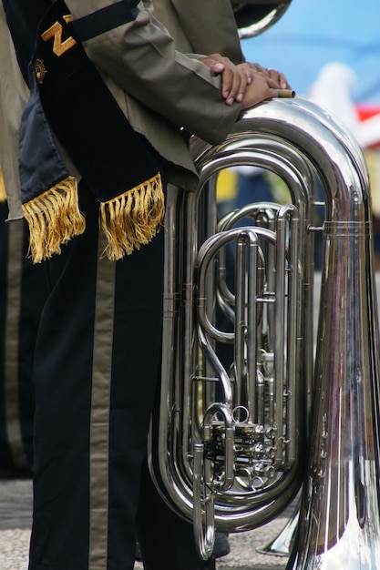 Photo vue rapprochée des trompettes