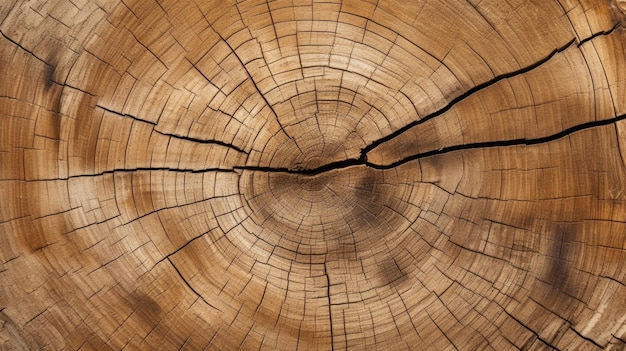 Photo une vue rapprochée d'un tronc d'arbre montrant les motifs visibles et les irrégularités créées par le