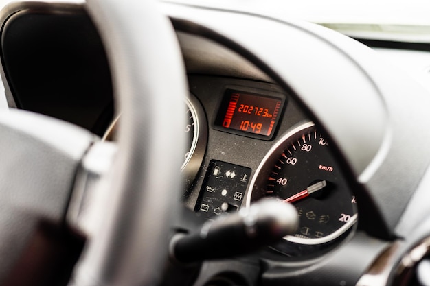 Vue rapprochée de la voiture