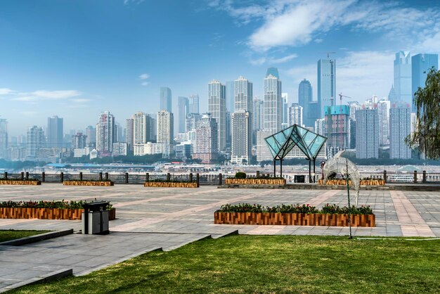 Vue de rue de paysage de ville de Chongqing