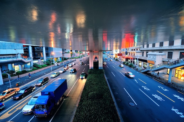 Vue de la rue de Shanghai