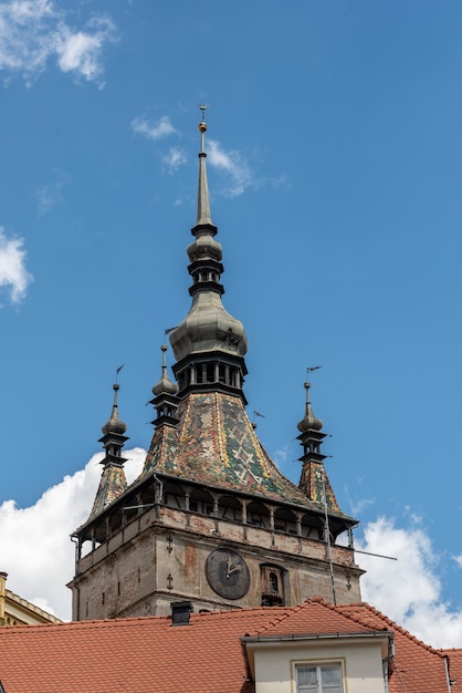 Vue de la rue à Sighisoara, ville médiévale de Transylvanie, Roumanie