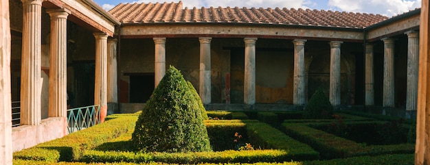 Vue des ruines antiques de Pompéi