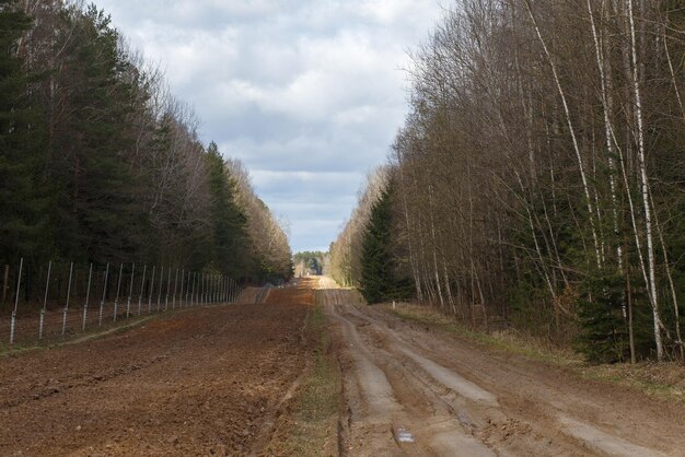 Vue de la section de la frontière de l'État