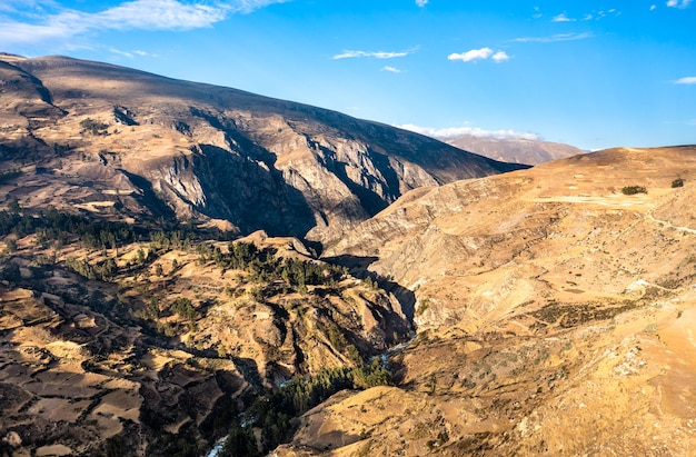 Vue spectaculaire sur la cordillère des Andes au Pérou