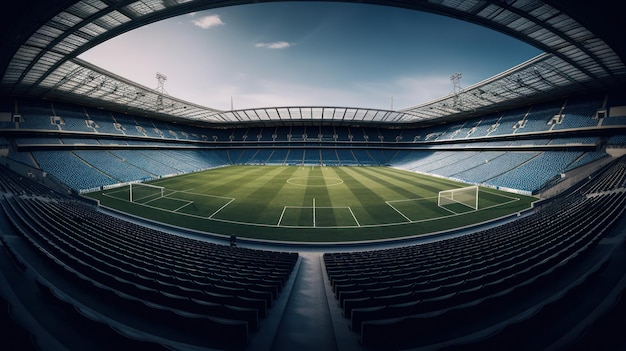 Vue sur le stade Ai générative