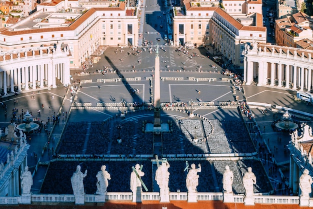 vue supérieure de l'architecture de la ville de Rome Italie Vatican Vue de la basilique Saint-Pierre