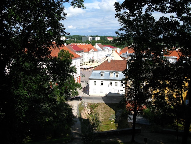 La vue sur Tartu Estonie