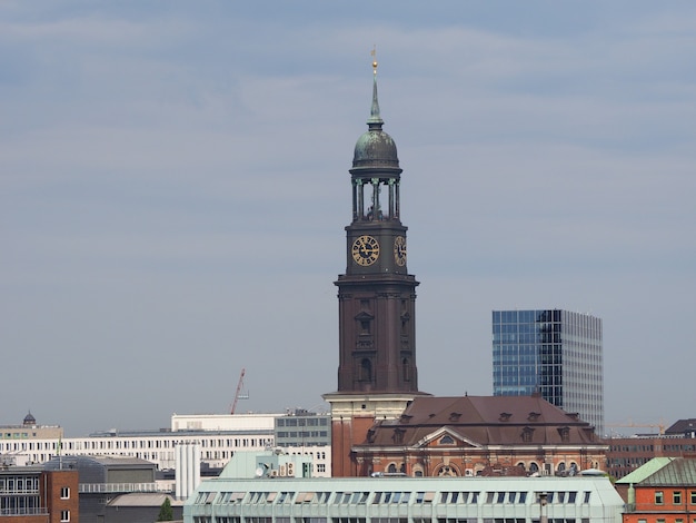 Vue sur les toits de Hambourg