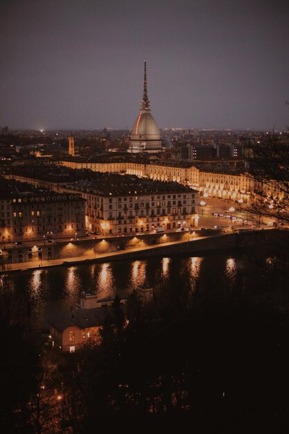 Photo vue sur turin, en italie