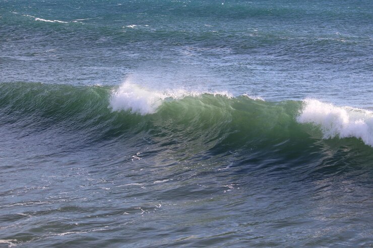 Photo vue des vagues de mer