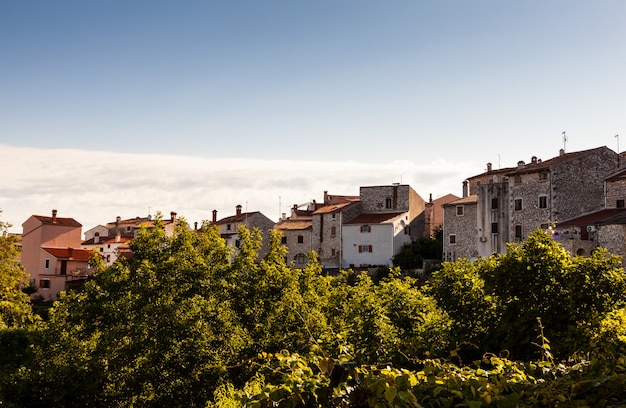 Vue de Valle, Bale en Istrie. Croatie