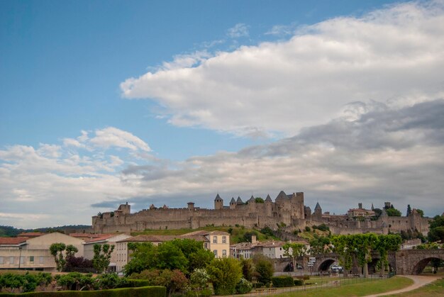 Vue sur la vieille ville de Carcassonne