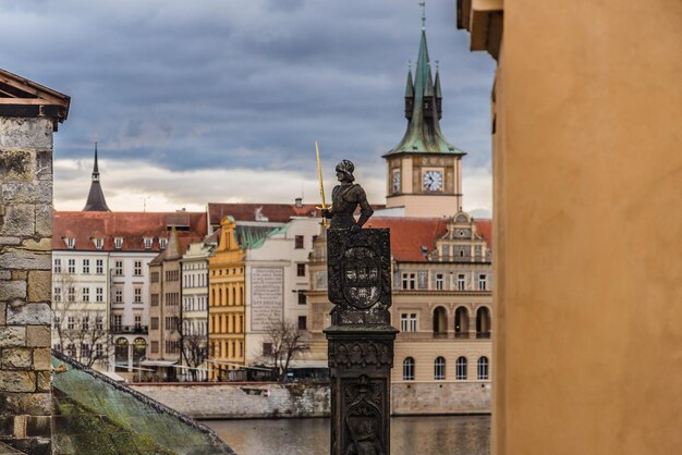 Vue de la vieille ville depuis le pont Charles