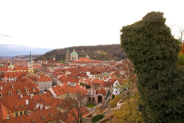 Vue sur la vieille ville de Prague