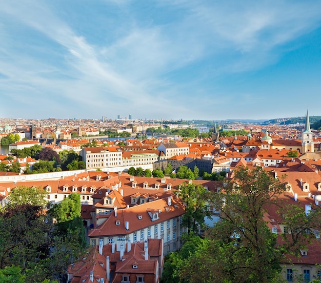 Vue sur la vieille ville de Stare Mesto Prague République Tchèque