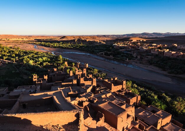 Vue sur le village de Kasbah Ait Ben Haddou Maroc