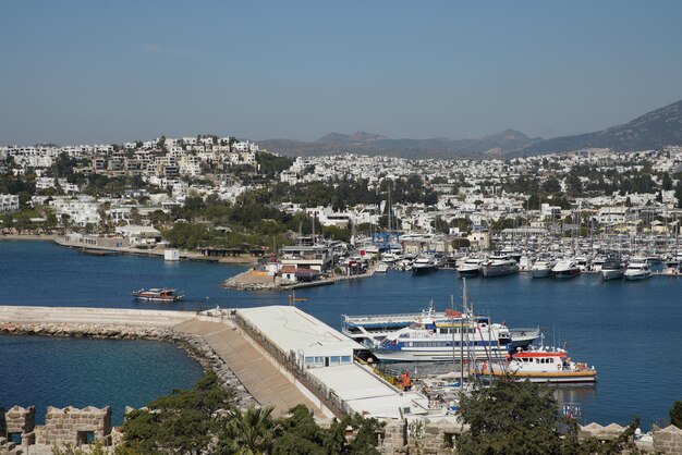 Vue de la ville de Bodrum en Turquie