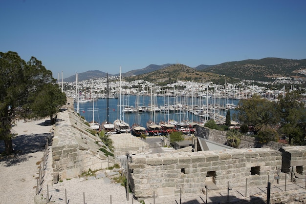 Vue de la ville de Bodrum en Turquie