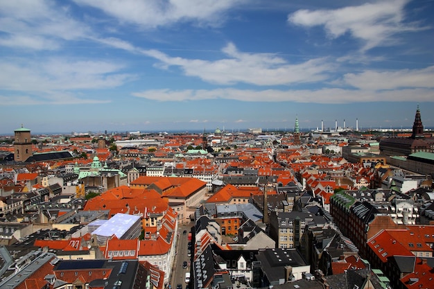 La vue sur la ville de Copenhague au Danemark