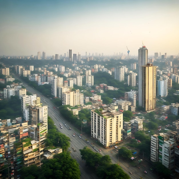 Vue sur la ville de Dacca