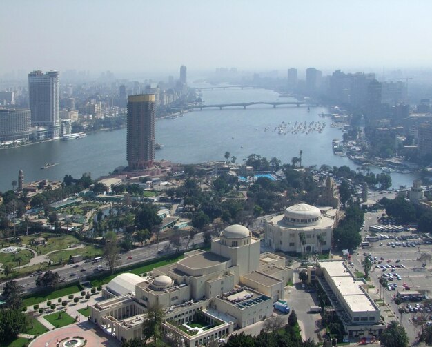 Vue de la ville du Caire depuis Gezira